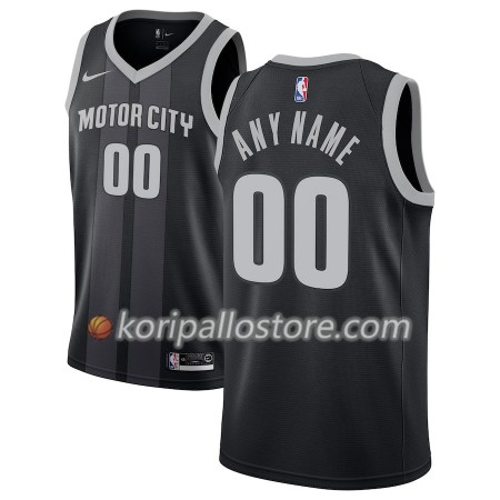 Detroit Pistons Custom 2018-19 Nike City Edition Musta Sininen Miesten Pelipaidat Swingman 